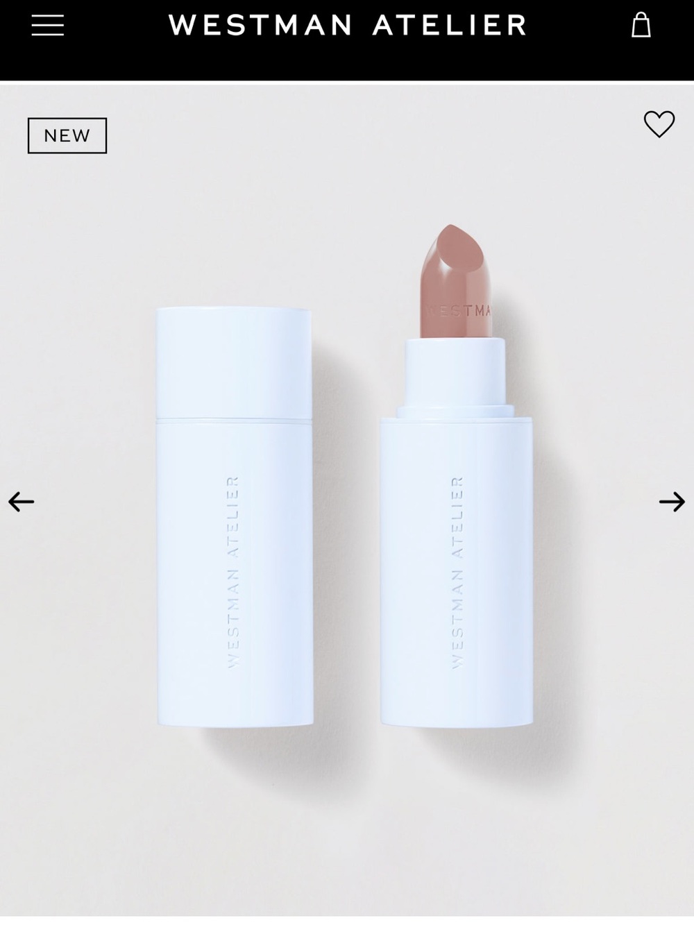 Westman Atelier Hydrobalm Tinted Lipstick in Cafe Crème